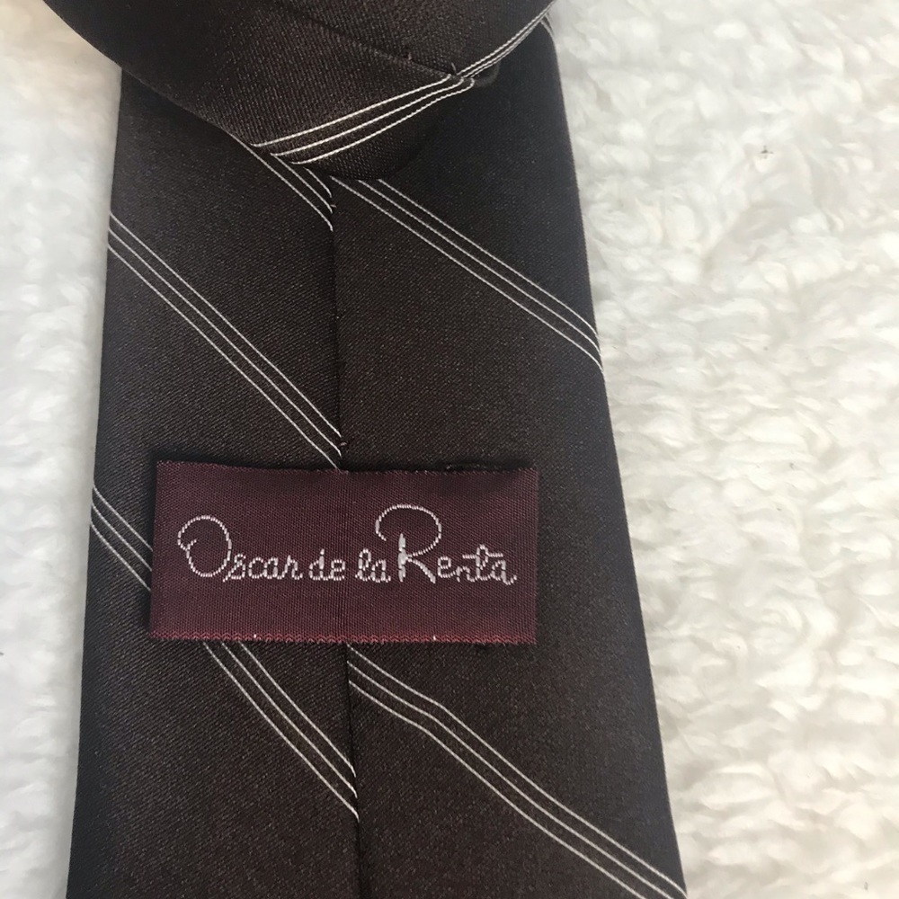 Oscar de la renta tie brown - Picture 4 of 5